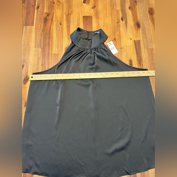 Express black halter top with three button closure Large NEW - Picture 7 of 10